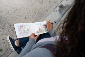 Combining Sketching and Writing for Deep Reflection